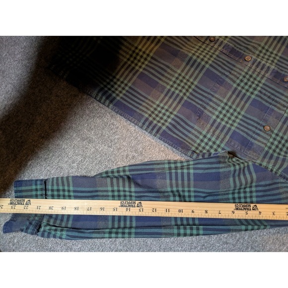 Orvis Shirt Men's Classic Collection Button Up Flannel Blue Plaid SZ M - Picture 5 of 10